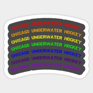 Chicago Underwater Hockey Pride Sticker